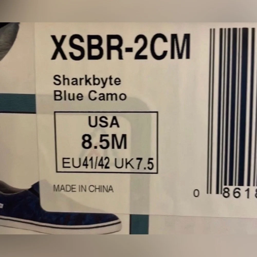 Men’s XTRATUF Sharkbyte Eco Blue Camo Slip On Shoes - Picture 5 of 5